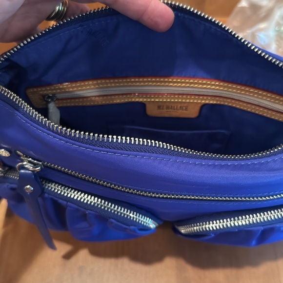NWT MZ Wallace Paige Crossbody Dazzle Cobalt Blue - Picture 5 of 11